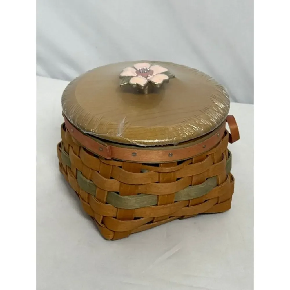 Longaberger 2009 Mother's Day Basket, Protector, Liner & Lid Combo Set New